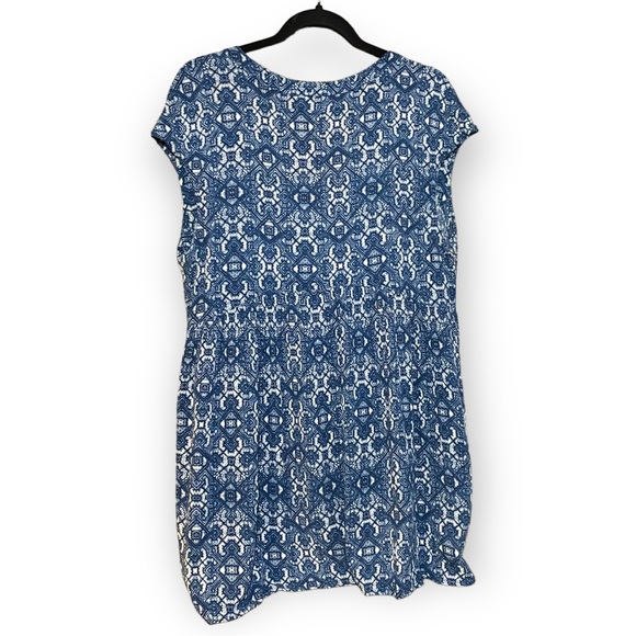 ANTHROPOLOGIE Vanessa Virginia Ladder Lace Blue Peasant Top Size Small - Picture 3 of 12